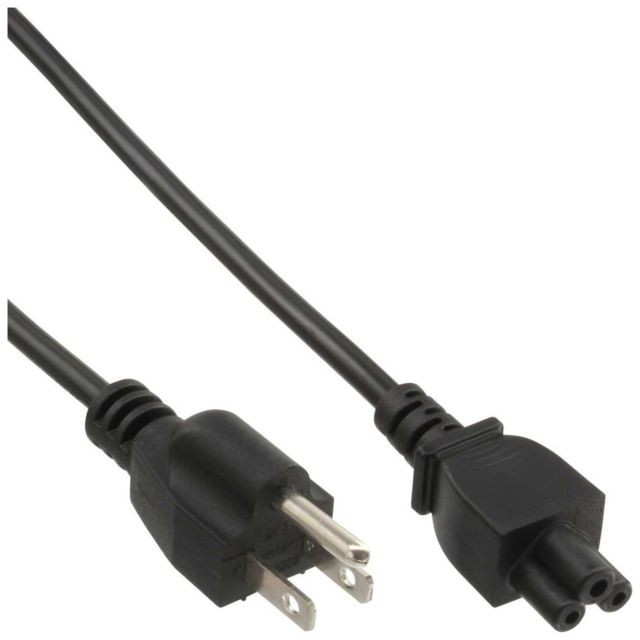Inline - Câble réseau pour Notebook, InLine®, USA, raccord de câbles en 3 pôl., 2m Inline  - Câble RJ45