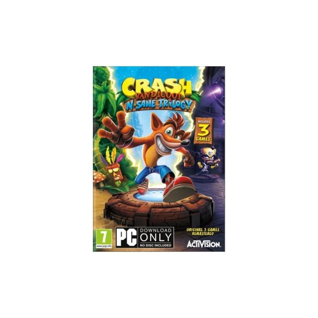 Activision - Crash Bandicoot N. Sane Trilogy - Jeu PC Activision   - Crash Bandicoot : N.Sane Trilogy Jeux et Consoles