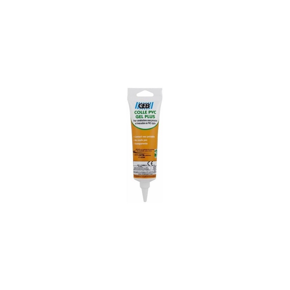 Mastic, silicone, joint Geb Colle gel plus pvc ls tube 125 ml