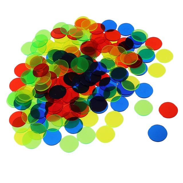 marque generique - Marqueur en plastique multicolore de compteurs de couleur transparente de jeu de bingo professionnel - Les grands classiques marque generique