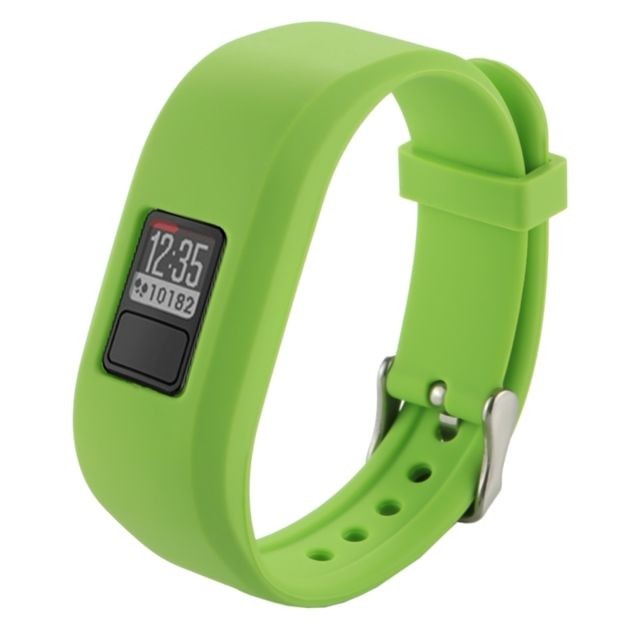 Wewoo - Bracelet vert pour Garmin Vivofit 3 Montre Smartwatch en Silicone, Longueur: environ 24.2cm - Garmin vivofit