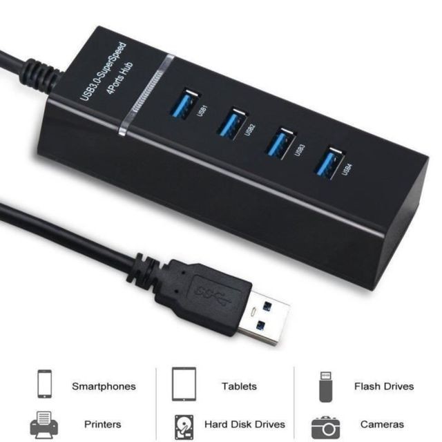 Heden - HEDEN Hub USB 2.0 Charge & Transfert (4 ports) - Heden