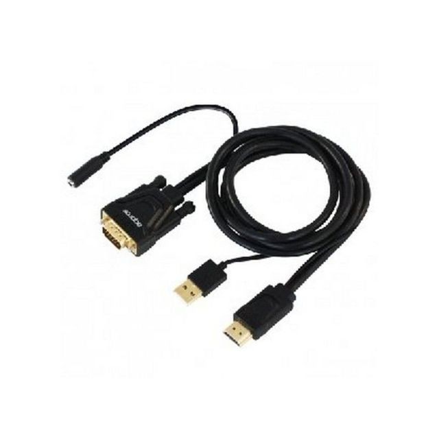 Approx Adaptateur HDMI vers VGA approx! APPC22 3,5 mm USB 60 Hz