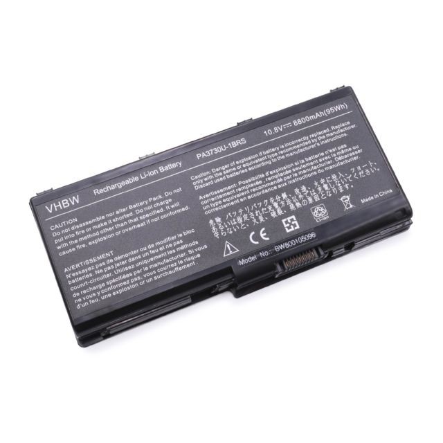 Vhbw - vhbw Batterie 8800mAh (10.8V) notebook Toshiba Dynabook Qosmio, Satellite remplace PA3729U-1BAS PA3729U-1BRS PA3730 PA3730U-1BAS PA3730U-1BRS PABAS207 - Batterie PC Portable