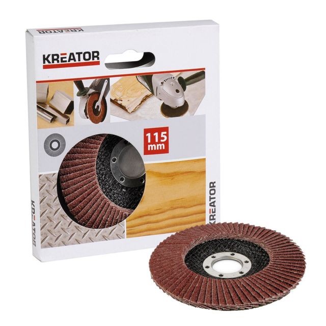 Kreator - KREATOR - Disque à lamelle corindon - grain 120 - Ø 115 mm Kreator  - Accessoires brossage et polissage