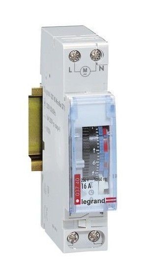 Legrand - LEGRAND - Inter horaire analogique manuel 1 module legrand 412790 Legrand   - Tableaux électriques