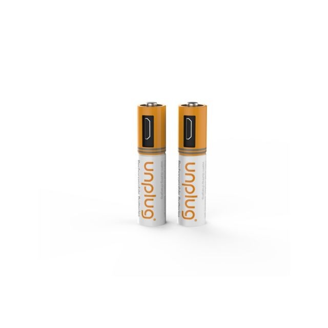 Batterie téléphone Unplug Unplug Rechargeable Battery Serie Aaa//pack 2-cable Double Micro Usb
