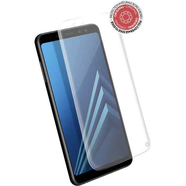 Force Glass - Verre trempe Galaxy A8 - Transparent - Protection écran tablette Force Glass