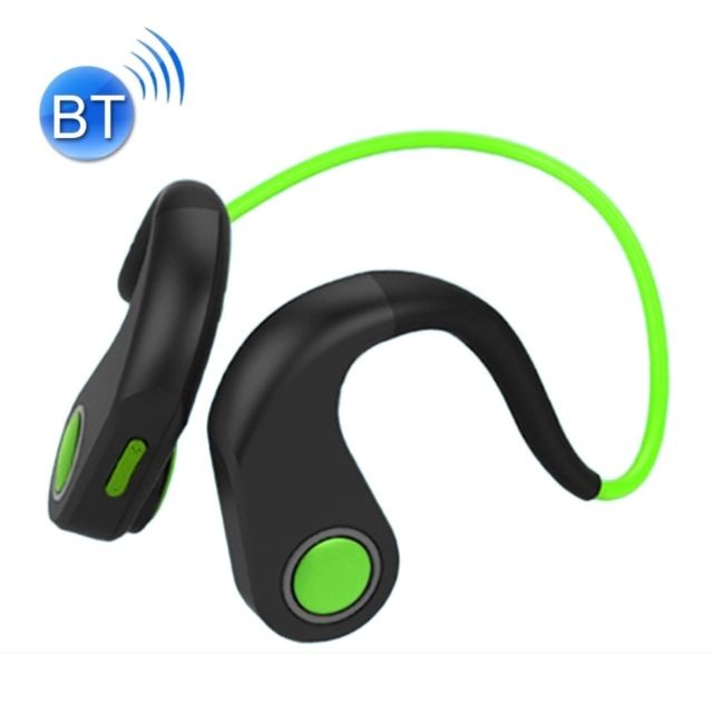Wewoo - Casque Bluetooth Sport vert pour iPhone, Samsung, Huawei, Xiaomi, HTC et autres téléphones intelligents ou autres périphériques audio Conduction osseuse V4.1 + EDR Sports sur l'oreille avec micro, support NFC, Wewoo  - Peripherique bluetooth