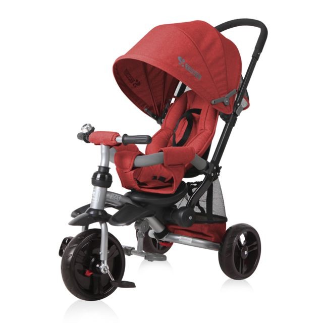Lorelli - Tricycle évolutif pour bébé / enfant JET Rouge - Tricycle Lorelli