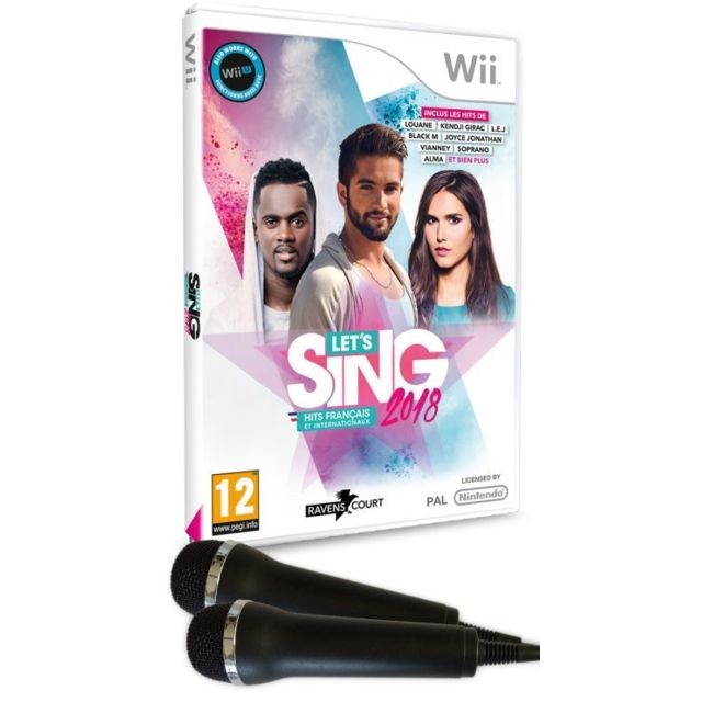 Jeux Wii Koch Media Jeu WII LET S SING 2018 2 Micros
