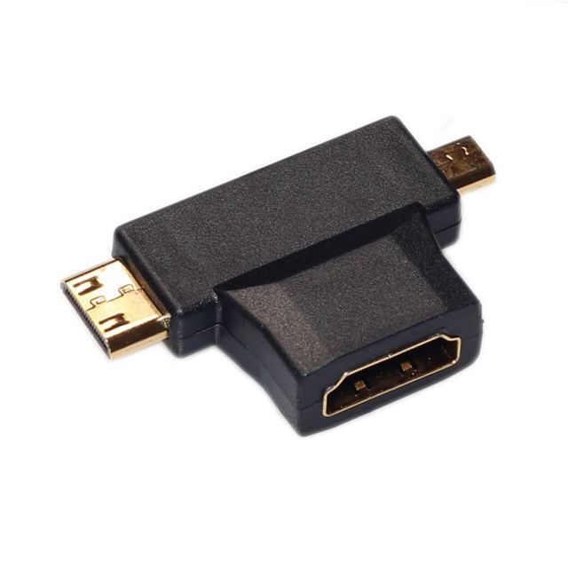 Câble HDMI Câble noir 3m HDMI 1.4 Version 1080P tissé net ligne bleu tête HDMI Mâle à HDMI Audio Vidéo Connecteur avec Mini HDMI et Micro HDMI HDMI 3 dans 1 ensemble d'adaptateurs