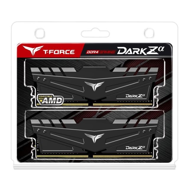RAM PC T-Force Dark Zα - 2 x 8 Go - DDR4 3600 MHz - Noir