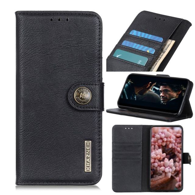 Generic - Etui en PU avec support noir pour votre Samsung Galaxy A21s Generic  - Coque, étui smartphone