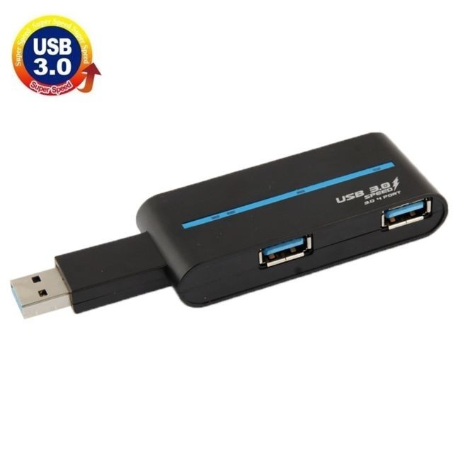 Wewoo - Hub USB 3.0 noir 4 ports USB 3.0 Vitesse 480Mbps Wewoo  - Hub Usb 3.0