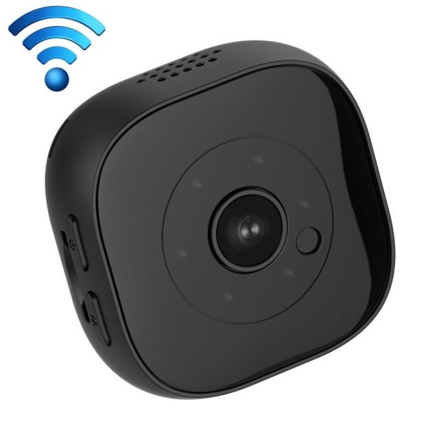 Wewoo - H9 Mini HD 1280 x 720P Caméra de surveillance WiFi intelligente grand angle portable de 120 degréssupporte la vision nocturne infrarouge et l&39enregistrement avec détection de mouvement et locale et enregistrement en boucle de 10 à 20 m et carte Micro SD - Camera surveillance infrarouge