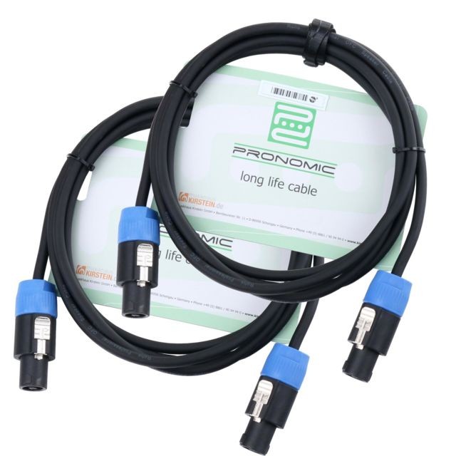 Pronomic -Pronomic Stage BOXSP1-2.5 Câble Enceintes  2.5 m 2x Set de 1,5mm Pronomic  - Câble pour enceinte