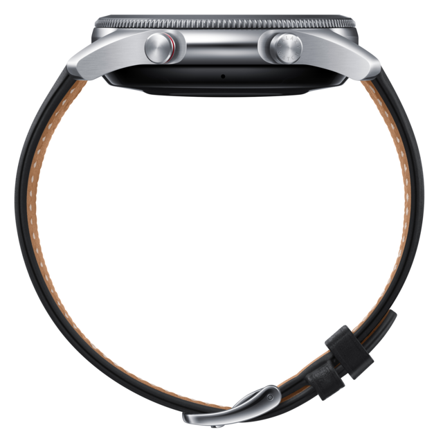 Montre connectée Galaxy Watch 3 - 45 mm - 4G - SM-R845FZSAEUB - Argent - Bracelet Noir