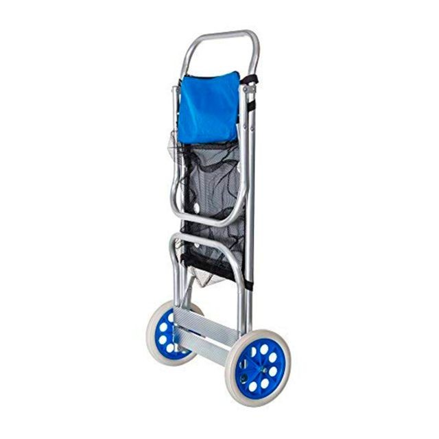 Solenny - Chariot de Plage à Roulettes Solenny Pliable Convertible en Table d’Aluminium - Transats, chaises longues