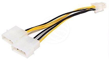 Cabling CABLING  Cable MOLEX 2x4Pin-M > PCI-EXPRESS 6Pin-H