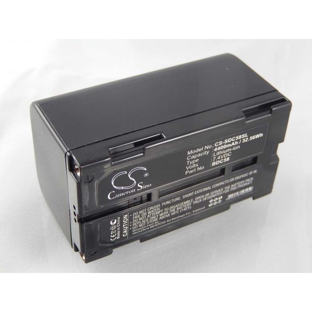 Vhbw - Batterie vhbw Li-Ion 4400mAh(7.4V) pour Sokkia CX, DX Series Total Stations, ES, GRX1 GPS receiver, NET1200, OS FX, PS, SDL30M 10 comme BDC-58, BDC58. Vhbw  - Piles