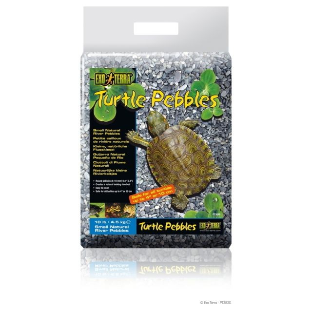 Terrarium Exo Terra Petit Cailloux de Rivière Turtle Pebbles pour Tortue - Exo Terra - 4,5Kg