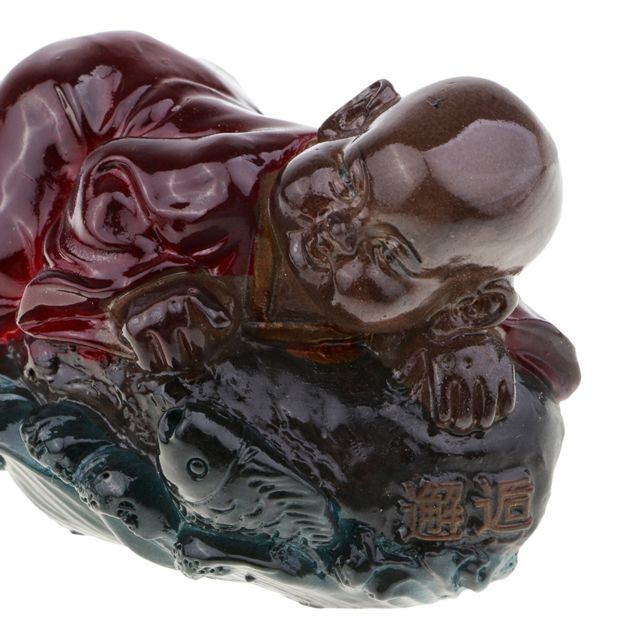 marque generique résine couleur changeante statue chinois bouddha figurine feng shui chanceux thé pet c