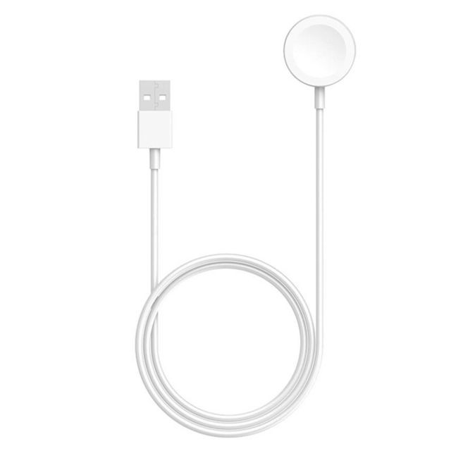 Avizar - Câble USB Compatible Apple Watch Charge Magnétique Fonction QI 1m - Blanc Avizar  - Accessoires Apple Watch Avizar