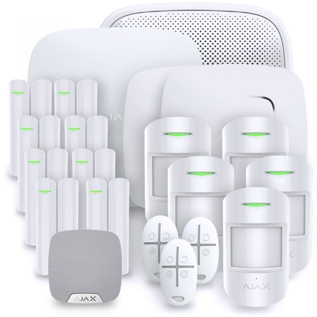 Ajax Systems - Ajax StarterKit blanc - Kit 9 - Alarme maison avec camera smartphone