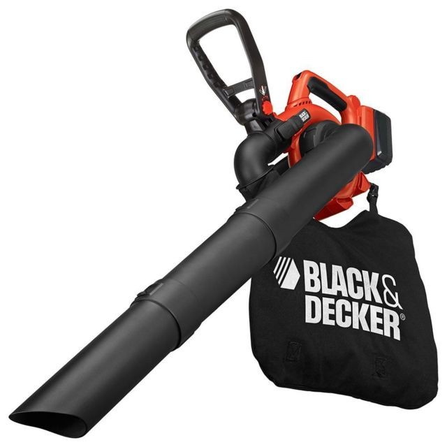 Black & Decker - Black & Decker GWC3600L20 Aspirateur souffleur broyeur sans fil 36V/2,0Ah Li-Ion Black & Decker   - Aspirateurs souffleurs