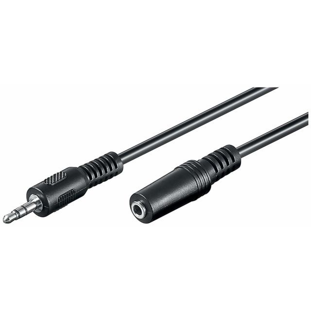 Câble Jack INECK® Câble Rallonge Jack mâle 3,5 vers jack femelle 3,5 Audio Stéréo Rallonge de câble (5M)