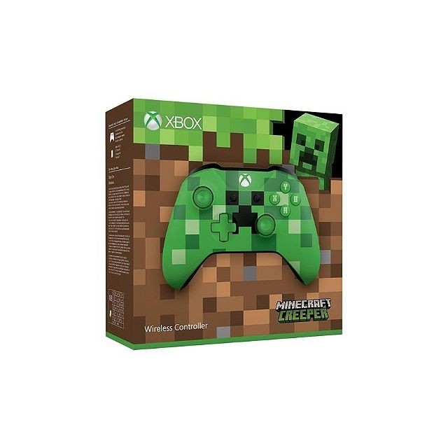Manette Xbox One Microsoft Manette Xbox Edition Minecraft Creeper