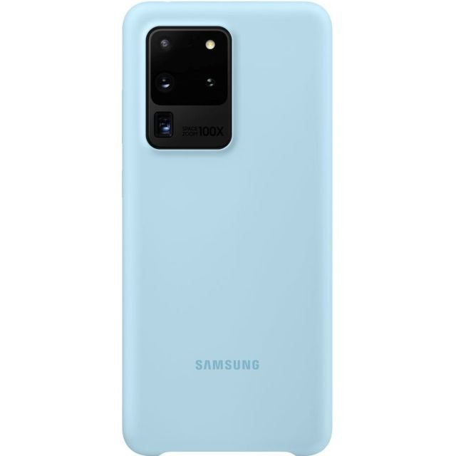 Samsung - Coque Silicone pour Galaxy S20 ULTRA Bleu - Accessoires Samsung Accessoire Smartphone