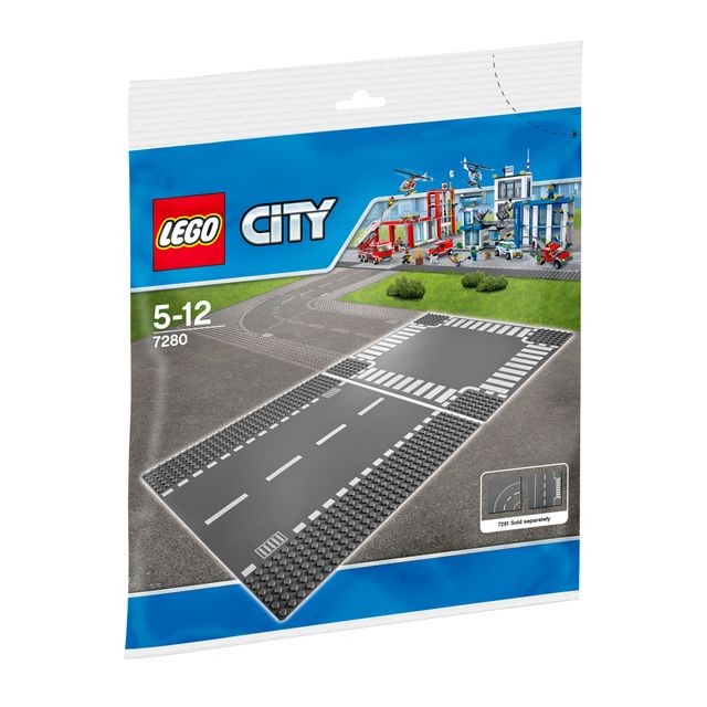 Lego - LEGO® City - Route droite et carrefour - 7280 Lego  - Briques Lego