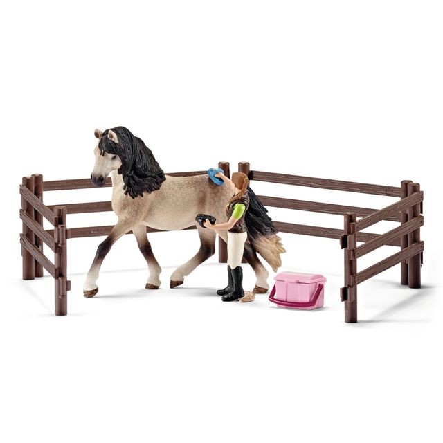 Schleich - Kit de soin pour chevaux andalous - 42270 Schleich  - Animaux de la Ferme Animaux