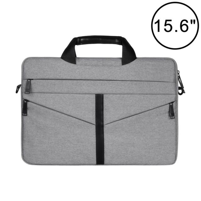 Wewoo - Sacoche ordinateur 15,6 pouces respirant sac à bandoulière pour portable de poche zipper avec (gris clair) Wewoo  - Sacoche, Housse et Sac à dos pour ordinateur portable 14 (env. 36 cm)