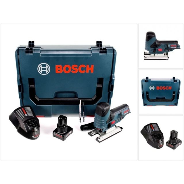 Bosch - Bosch GST 12V-70 Professional Scie sauteuse sans fil avec boîtier L-Boxx + 1x Batterie GBA 12 V 6 Ah + Chargeur GAL 1230 - Bosch professional