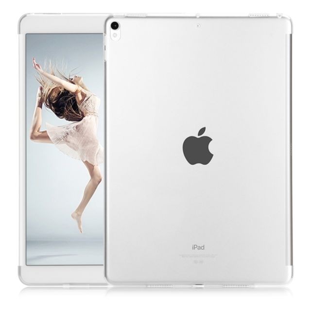 Housse, étui tablette Wewoo Coque Transparent et pour iPad Pro 10.5 pouce TPU Bord Ébréché Doux Etui de Protection Arrière de