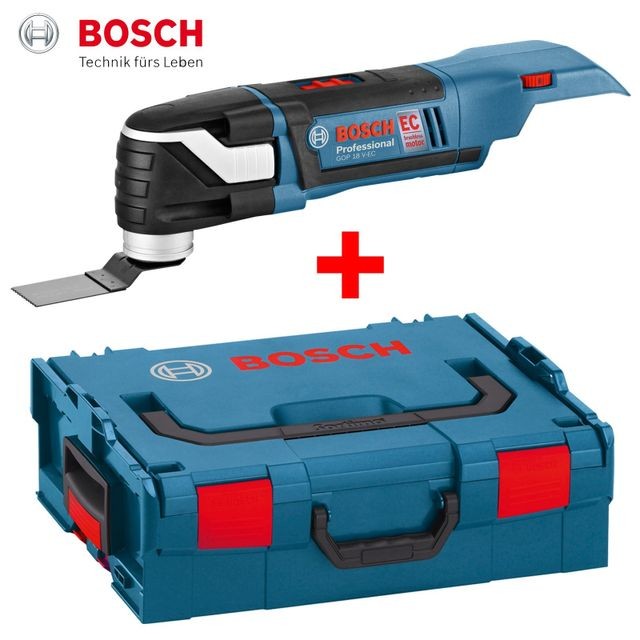 Bosch - Bosch GOP 18 V-28 Professional Brushless Outil multifonctions découpeur-ponceur sans fil avec StarlockPlus + boîtier L-Boxx - sans Batterie ni Chargeur ( 06018B6001 ) Bosch  - Bosch