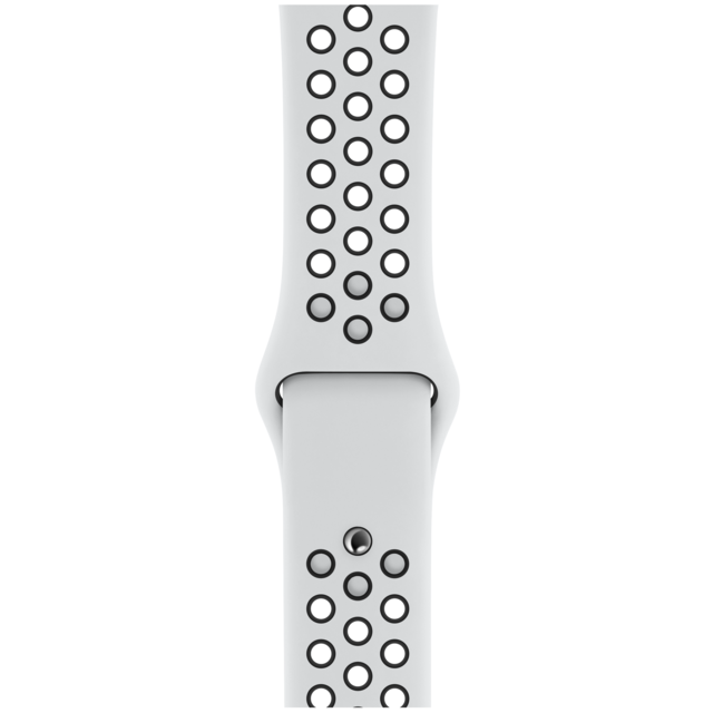 Apple - Bracelet Sport Nike Platine pur/Noir 38/40 mm - S/M et M/L - Bracelets Apple Watch Accessoires Apple Watch