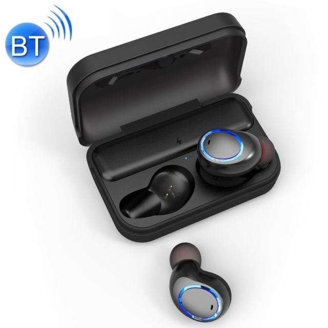 Wewoo - Oreillette Bluetooth sports de plein air réduction du bruit stéréo v5.0 écouteurs avec boîte de recharge, pour iPhone, galaxie, Xiaomi, Huawei, HTC, Sony & autres smartphones noir Wewoo  - Oreillette sony