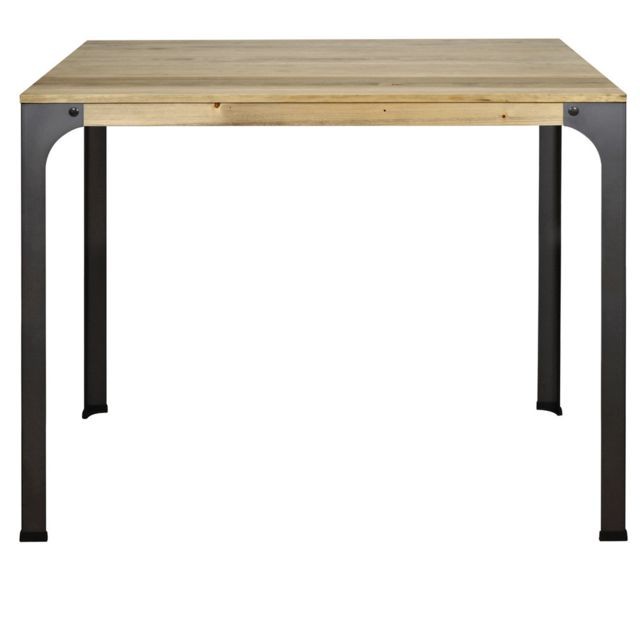 Ds Meubles - Table Mange debout Bristol – style industriel vintage  59X59x108h cm - Tables d'appoint