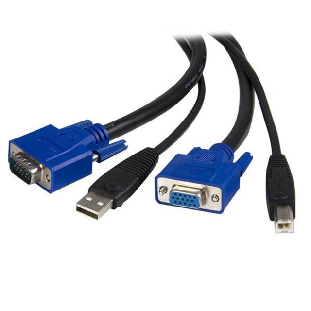 Startech - STARTECH Cordon KVM VGA/USB 2-en-1 (type A et type B) - 1.8 mètre - Hub Startech