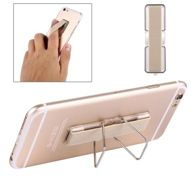 Wewoo - Support Holder or pour iPhone, Galaxy, , Xiaomi, LG, HTC et tablettes 2 en 1 de adhésif universel réglable mini + doigt Slim Grip, taille: 7,3 x 2,2 x 0,3 cm, Wewoo  - Accessoires Ecran