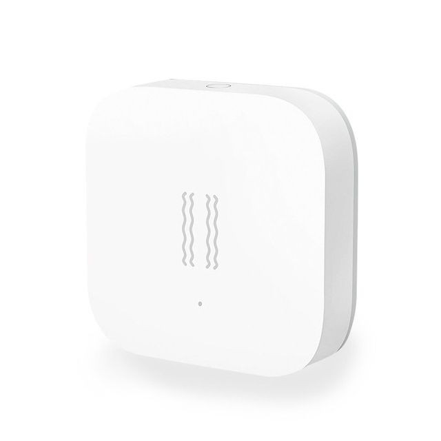 Box domotique et passerelle XIAOMI Maison Connectée Capteur de choc d'origine Miakia Aqara mouvement intelligent Moniteur d'alarme détection vibration pour Xiaomi Smart Home Suite (CA1001) (Blanc)