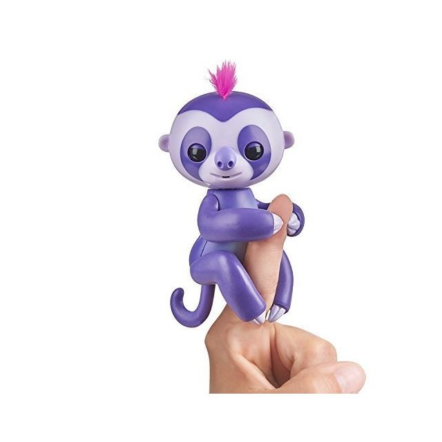 Wowwee - Fingerlings Baby Sloth - Marge (Purple) -  Interactive Baby Pet - by WowWee Wowwee  - Théâtres et marionnettes