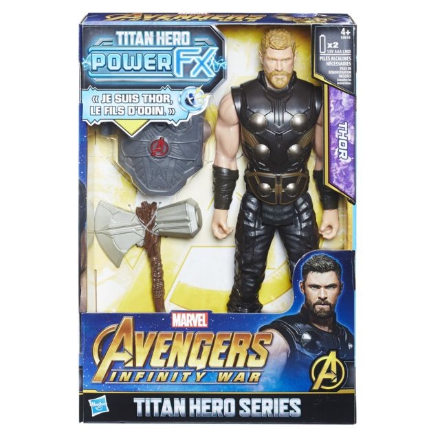 Hasbro - INFINITY WAR -  FIGURINE TITAN POWER PACK 30 CM THOR-E06161010 - Marvel Avengers Jeux & Jouets