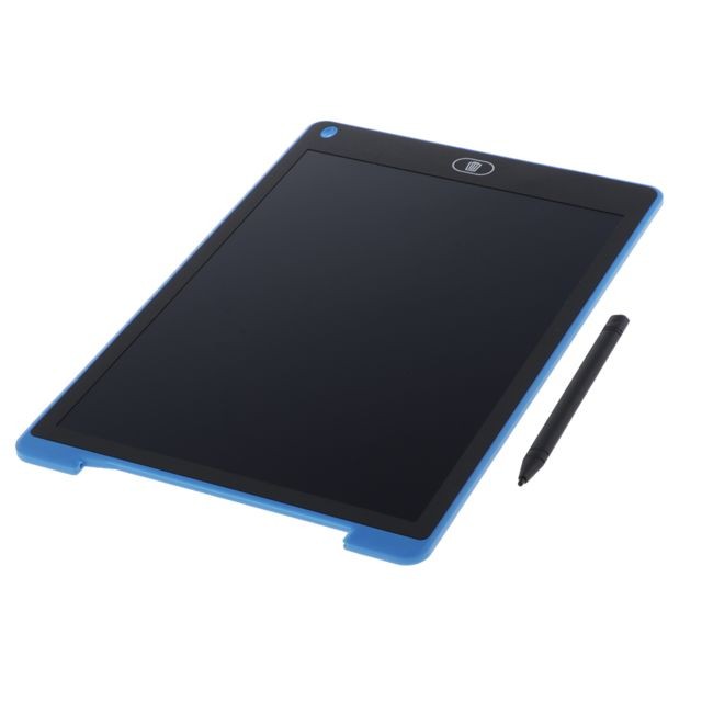 marque generique 12  tablette D'écriture LCD Portable Enfants Dessin Numérique Tablette D'écriture Bleu