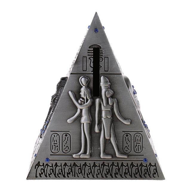 marque generique - Antique Egypte Pyramide Tirelire Pot Vintage Vintage Decor Artisanat Gris marque generique  - Objet vintage Objets déco