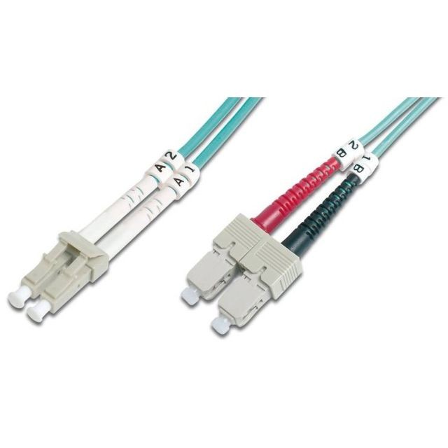 Digitus - Digitus 2m OM4 LC / SC câble de fibre optique Black,Red,Turquoise,White Digitus  - Digitus